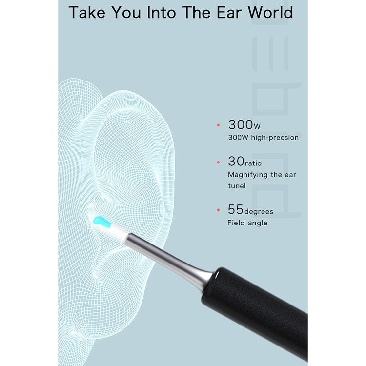 Bebird C3 4.5mm Wireless Wifi High-definition Visual Ear Spoon 3 Million Pixels Out Ear Visual Ear Spoon with IP67 Waterproof(White) - Ear Care Tools by Bebird | Online Shopping South Africa | PMC Jewellery | Buy Now Pay Later Mobicred