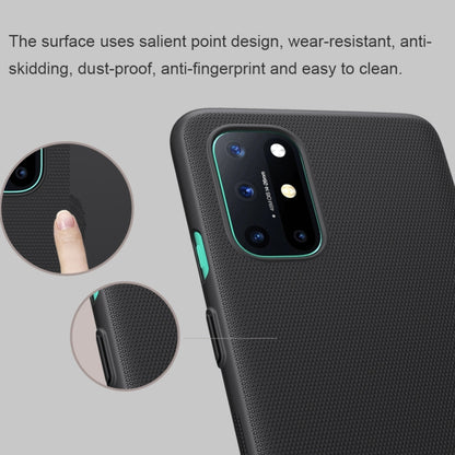 For OnePlus 8T NILLKIN Frosted Concave-convex Texture PC Protective Case(Black) - OnePlus Cases by NILLKIN | Online Shopping South Africa | PMC Jewellery