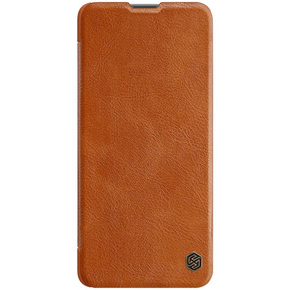 For Samsung Galaxy M51 NILLKIN QIN Series Crazy Horse Texture Horizontal Flip Leather Case with Card Slot(Brown) - Galaxy Phone Cases by NILLKIN | Online Shopping South Africa | PMC Jewellery