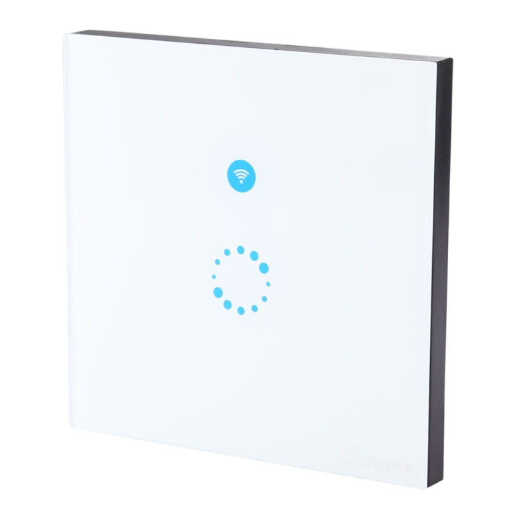 Sonoff  Touch 86mm 1 Gang Tempered Glass Panel Wall Switch Smart Home Light Touch Switch, Compatible with Alexa and Google Home, AC 90V-250V 400W 2A - Smart Socket by PMC Jewellery | Online Shopping South Africa | PMC Jewellery