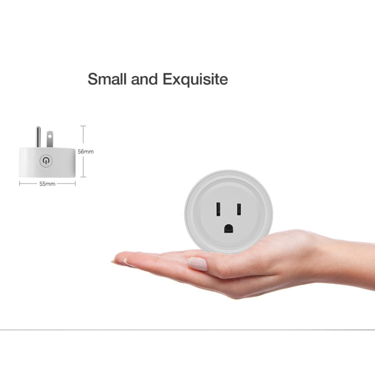 SA-003 10A Mini WiFi Plug Timing Smart Socket Works with Alexa & Google Home, AC 100-240V, US Plug - Smart Socket by PMC Jewellery | Online Shopping South Africa | PMC Jewellery