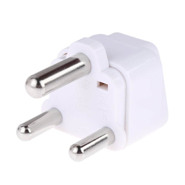 Portable Universal Socket to (Large) South Africa Plug Power Adapter Travel Charger (White) - Plug Adaptor by PMC Jewellery | Online Shopping South Africa | PMC Jewellery