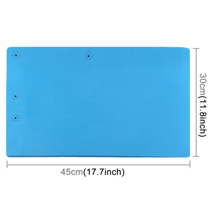 Maintenance Platform Anti-static Anti-slip High Temperature Heat-resistant Repair Insulation Pad Silicone Mats, Size: 45cm x 30cm (Blue) - Working Mat by PMC Jewellery | Online Shopping South Africa | PMC Jewellery