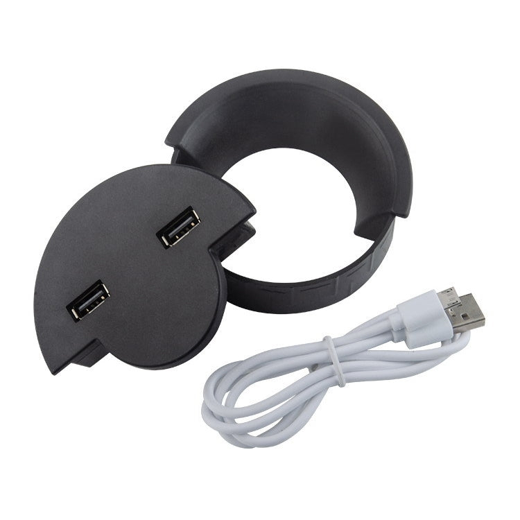 60mm Desktop Outlet USB Cable Wire Hole Cover Round Winder Holder - Cable Organizer by PMC TechLife | Online Shopping South Africa | PMC TechLife