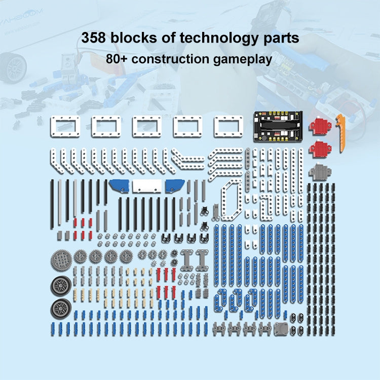 Yahboom 16 in 1 Building:bit Super Kit Programmable Building Block Kit Compatible with BBC Micro:bit V1.5/ V2 Board, without micro:bit - free shipping - PMC TechLife - Order now!