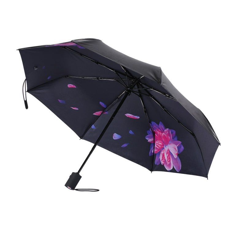 WK WT-U3 Sunny and Rainy Sunscreen and UV Protection Folding Automatic Umbrella(Moon Purple) - Umbrellas by WK | Online Shopping South Africa | PMC Jewellery | Buy Now Pay Later Mobicred