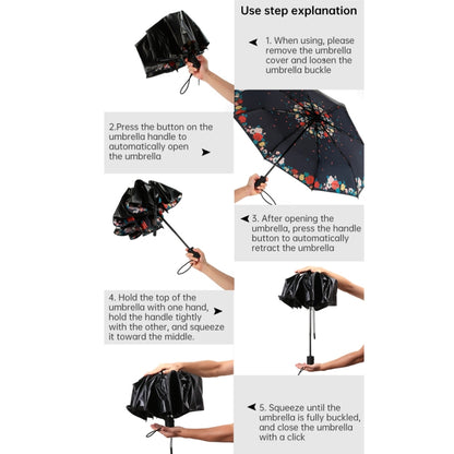 WK WT-U3 Sunny and Rainy Sunscreen and UV Protection Folding Automatic Umbrella(Moon Purple) - Umbrellas by WK | Online Shopping South Africa | PMC Jewellery | Buy Now Pay Later Mobicred