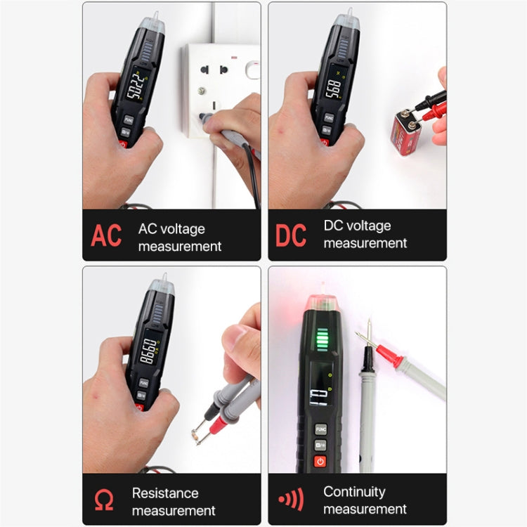 HABOTEST HT122 Multi-function Phase Sequence Digital Multimeter Smart Electricity Test Pen - free shipping - PMC TechLife - Order now!