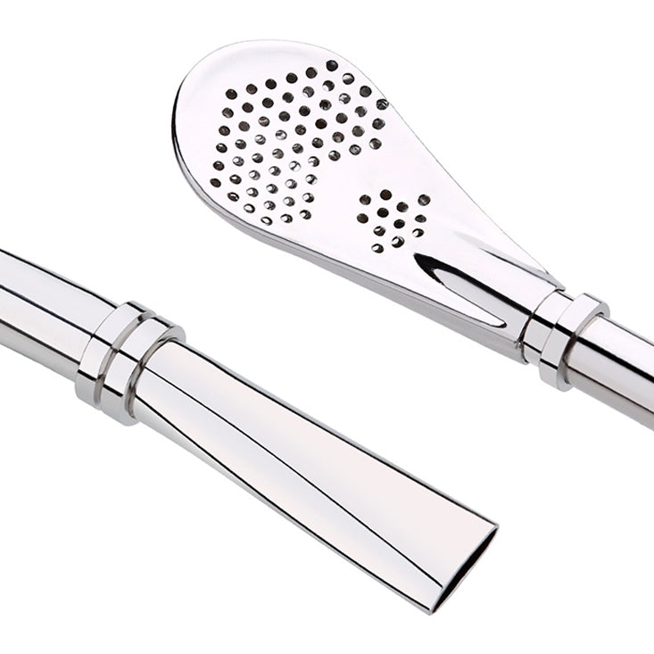 Stainless Steel Tea Leaf Filtered Drinking Straw Herb Tea Filter Tea Strainer Juice Cafe Coffee Stirring Spoon - free shipping - PMC TechLife - Order now!