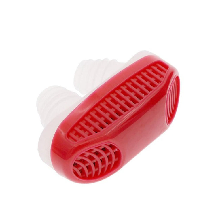 2 in 1 ABS Silicone Anti Snoring Air Purifier (Red) - Anti Snoring Tools by PMC Jewellery | Online Shopping South Africa | PMC Jewellery