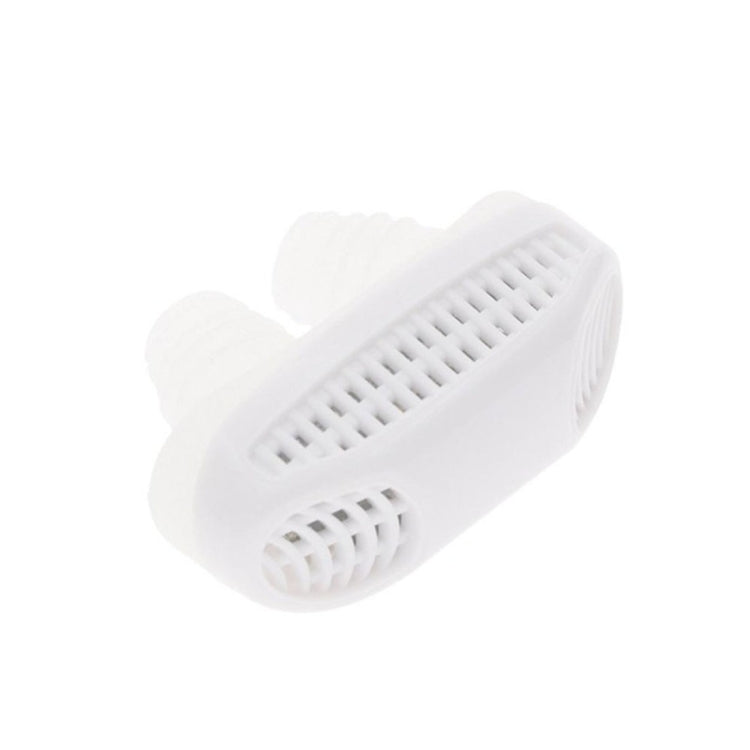 2 in 1 ABS Silicone Anti Snoring Air Purifier (White) - Anti Snoring Tools by PMC Jewellery | Online Shopping South Africa | PMC Jewellery