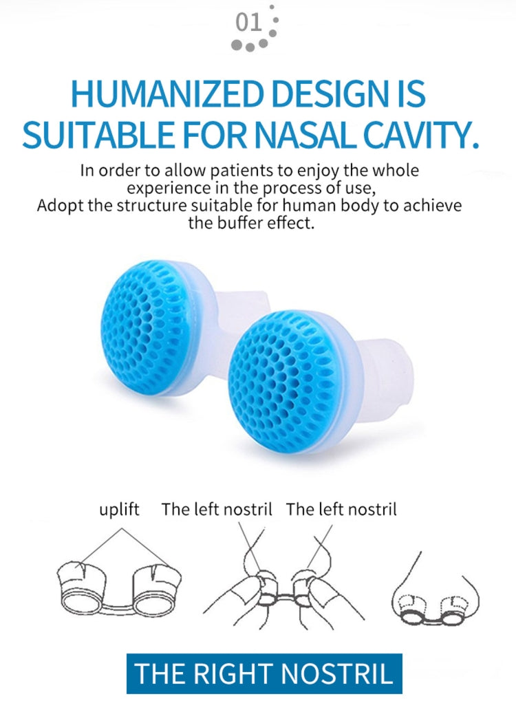 2 PCS 2 in 1 ABS Silicone Anti Snoring Air Purifier(White) - Anti Snoring Tools by PMC TechLife | Online Shopping South Africa | PMC TechLife