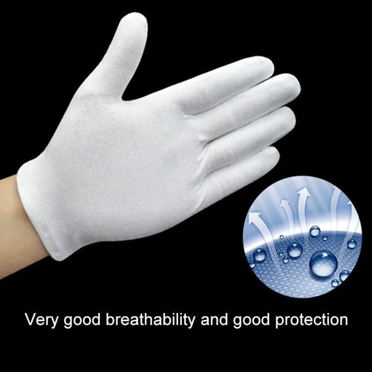 12 Pairs Pure Cotton Working Gloves, Medium Thick Size：Free Size - Safety Gloves by PMC Jewellery | Online Shopping South Africa | PMC Jewellery | Buy Now Pay Later Mobicred