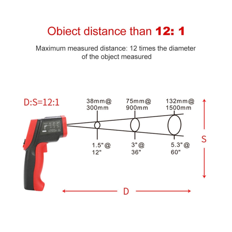 Wintact WT700 -50 Degree C~750 Degree C Handheld Portable Outdoor Non-contact Digital Infrared Thermometer - Thermostat & Thermometer by Wintact | Online Shopping South Africa | PMC Jewellery | Buy Now Pay Later Mobicred