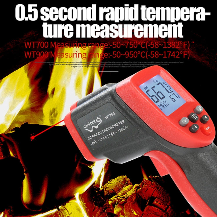 Wintact WT900 -50 Degree C~950 Degree C Handheld Portable Outdoor Non-contact Digital Infrared Thermometer - Thermostat & Thermometer by Wintact | Online Shopping South Africa | PMC Jewellery | Buy Now Pay Later Mobicred