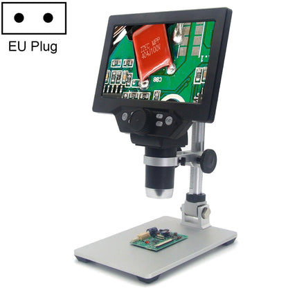 G1200 7 inch LCD Screen 1200X Portable Electronic Digital Desktop Stand Microscope, EU Plug - Digital Microscope by PMC Jewellery | Online Shopping South Africa | PMC Jewellery | Buy Now Pay Later Mobicred