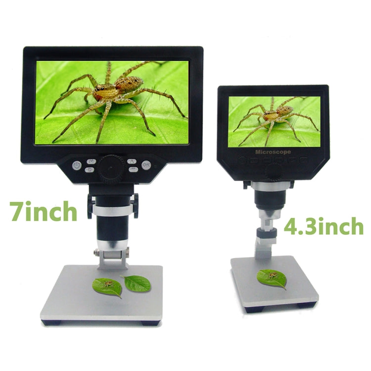 G1200 7 inch LCD Screen 1200X Portable Electronic Digital Desktop Stand Microscope, US Plug - free shipping - PMC TechLife - Order now!