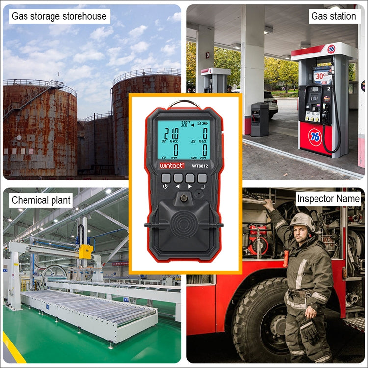 Wintact WT8812 Compound Gas Monitor Detection Alarm - free shipping - PMC TechLife - Order now!