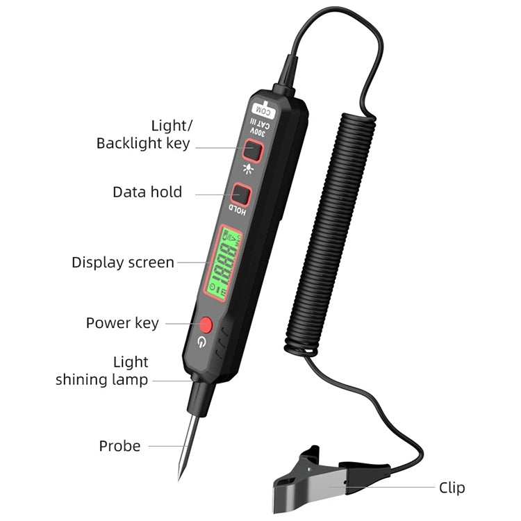 HABOTEST HT86A Car Digital Display Circuit Test Pen - Electronic Test by HABOTEST | Online Shopping South Africa | PMC Jewellery | Buy Now Pay Later Mobicred