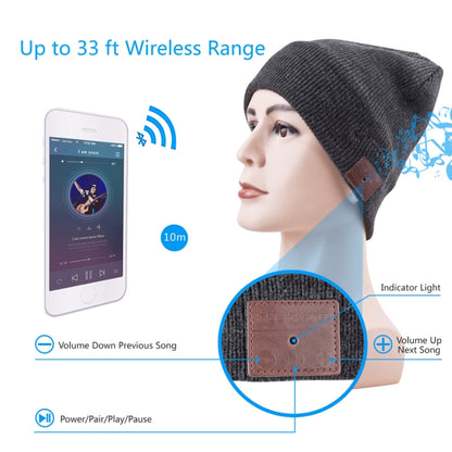 Bluetooth Warm Knit Hat, Supports Phone Answering & Bluetooth Photo Taking & Music Playing (Dark Gray) - Knitted Cap by PMC Jewellery | Online Shopping South Africa | PMC Jewellery