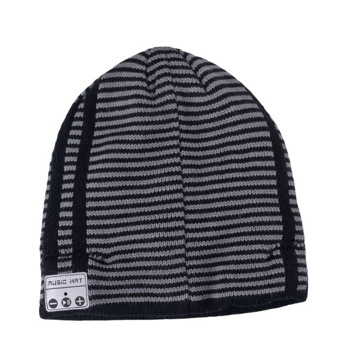 Bluetooth Warm Stripe Knit Hat, Supports Phone Answering & Bluetooth Photo Taking & Music Playing - Knitted Cap by PMC Jewellery | Online Shopping South Africa | PMC Jewellery