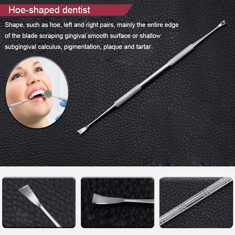 4 in 1 Dental Tool Set (Stainless Steel Probe + Hoe-shaped Dentist + Dental Tweezers + Mouth Mirror) - Dental Tools by PMC Jewellery | Online Shopping South Africa | PMC Jewellery