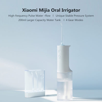 Original Xiaomi Mijia Water Flosser Teeth Cleaner IPX7 Waterproof Electric Oral Irrigator(White) - Oral Irrigators by Xiaomi | Online Shopping South Africa | PMC Jewellery | Buy Now Pay Later Mobicred