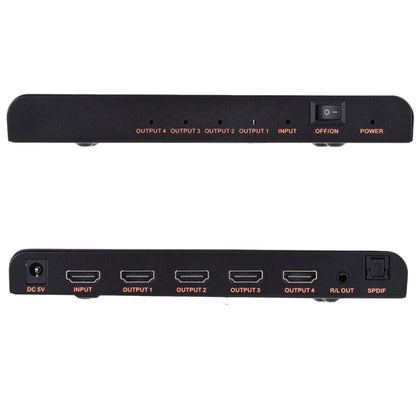 CY-042 1X4 HDMI 2.0 4K/60Hz Splitter, EU Plug - Splitter by PMC Jewellery | Online Shopping South Africa | PMC Jewellery