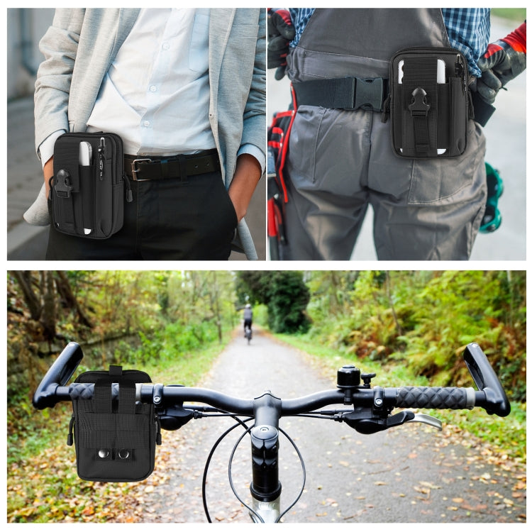 HAWEEL Hiking Belt Waist Bag Outdoor Sport Motorcycle Bag 7.0 inch Phone Pouch (Black) - Waist Bags by HAWEEL | Online Shopping South Africa | PMC Jewellery | Buy Now Pay Later Mobicred