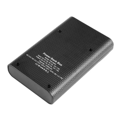 HAWEEL DIY 4x 18650 Battery (Not Included) 12000mAh Dual-way QC Charger Power Bank Shell Box with 2x USB Output & Display,  Support QC 2.0 / QC 3.0 / FCP / SFCP /  AFC / MTK / BC 1.2 / PD(Black) - Power Bank Box by HAWEEL | Online Shopping South Africa | PMC Jewellery | Buy Now Pay Later Mobicred