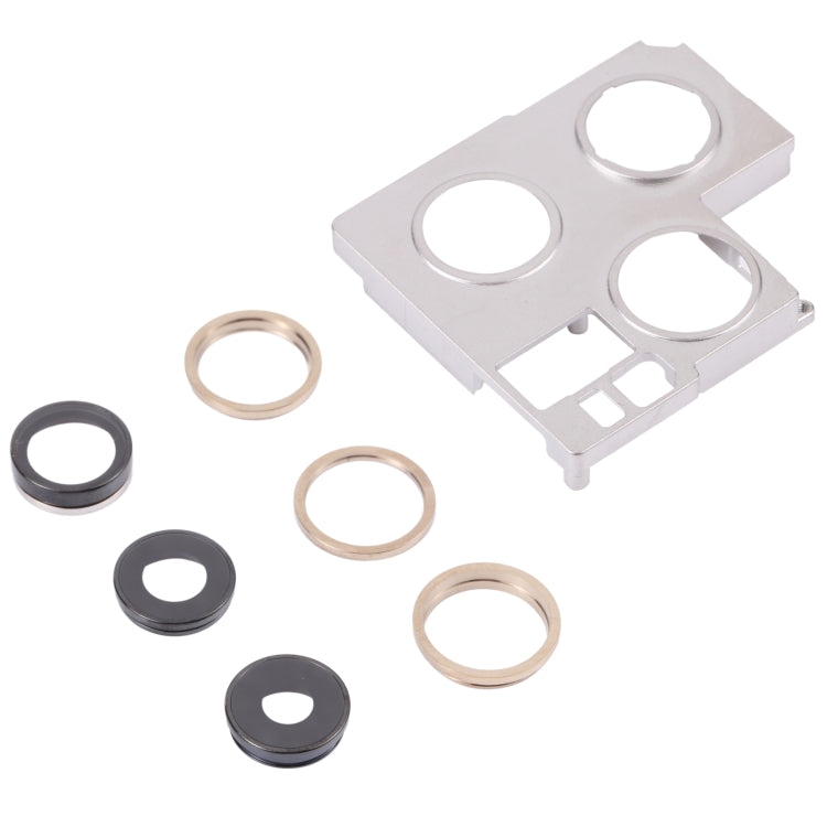 Camera Lens Cover With Retaining Bracket for iPhone 13 Pro(Gold) - Camera Series by PMC TechLife | Online Shopping South Africa | PMC TechLife