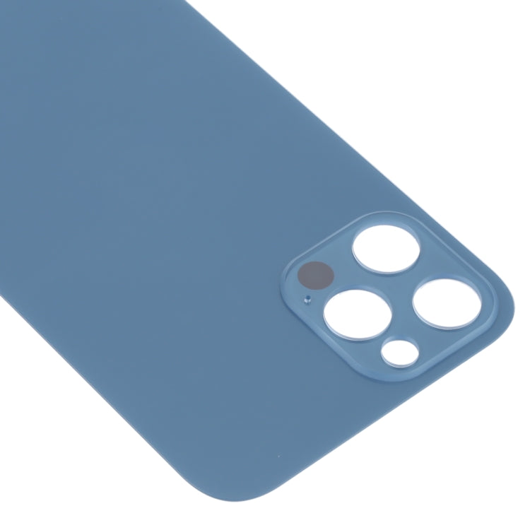 Easy Replacement Big Camera Hole Glass Back Battery Cover for iPhone 13 Pro Max(Blue) - Back Cover by PMC TechLife | Online Shopping South Africa | PMC TechLife