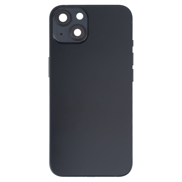 For iPhone 13 Battery Back Cover with Side Keys & Card Tray & Power + Volume Flex Cable & Wireless Charging Module(Black) - Back Cover by PMC TechLife | Online Shopping South Africa | PMC TechLife