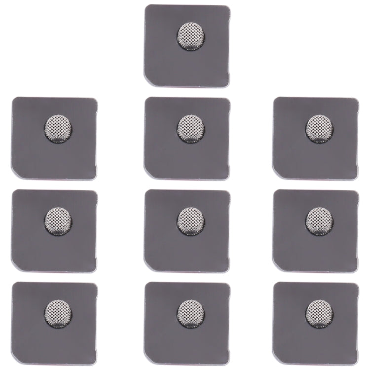 10 PCS Microphone Dustproof Mesh for iPhone 12 mini(White) - Others by PMC TechLife | Online Shopping South Africa | PMC TechLife