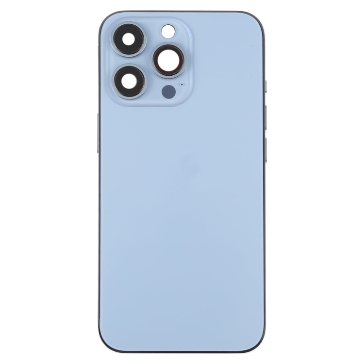 For iPhone 13 Pro Battery Back Cover with Side Keys & Card Tray & Power + Volume Flex Cable & Wireless Charging Module(Blue) - Back Cover by PMC TechLife | Online Shopping South Africa | PMC TechLife | Buy Now Pay Later Mobicred