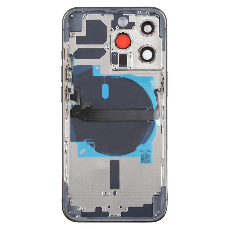 For iPhone 13 Pro Battery Back Cover with Side Keys & Card Tray & Power + Volume Flex Cable & Wireless Charging Module(Blue) - Back Cover by PMC TechLife | Online Shopping South Africa | PMC TechLife | Buy Now Pay Later Mobicred