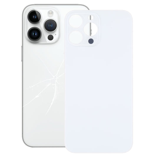 Easy Replacement Big Camera Hole Glass Back Battery Cover for iPhone 14 Pro Max(White) -  by PMC Jewellery | Online Shopping South Africa | PMC Jewellery