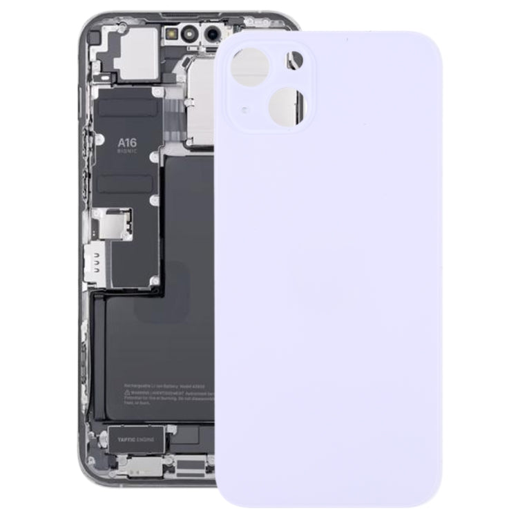 For iPhone 14 Plus Battery Back Cover(Purple) -  by PMC TechLife | Online Shopping South Africa | PMC TechLife