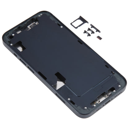 For iPhone 14 Battery Back Cover with Middle Frame / Side Keys(Black) -  by PMC Jewellery | Online Shopping South Africa | PMC Jewellery