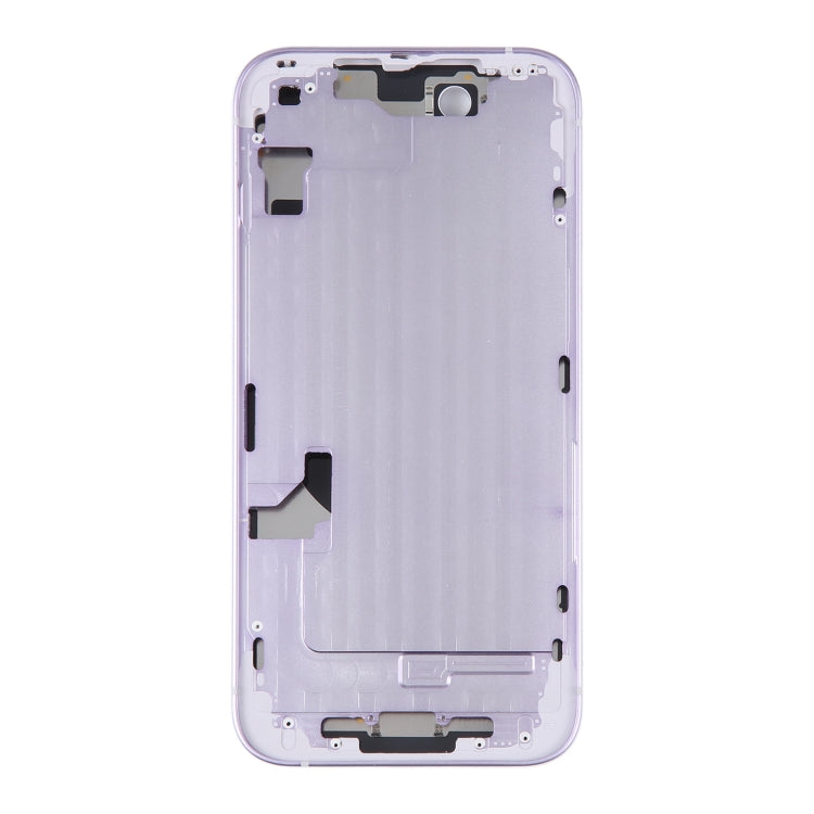 For iPhone 14 Battery Back Cover with Middle Frame / Side Keys(Purple) -  by PMC Jewellery | Online Shopping South Africa | PMC Jewellery