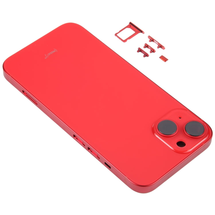 For iPhone 14 Battery Back Cover with Middle Frame / Side Keys(Red) -  by PMC TechLife | Online Shopping South Africa | PMC TechLife
