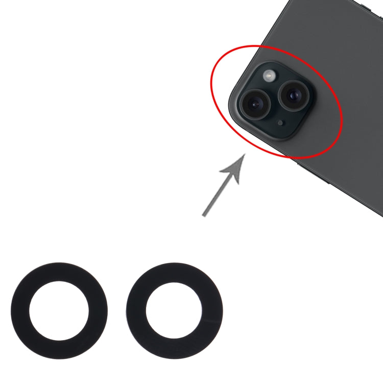 For iPhone 15 2 in 1 Back Camera Lens -  by PMC TechLife | Online Shopping South Africa | PMC TechLife