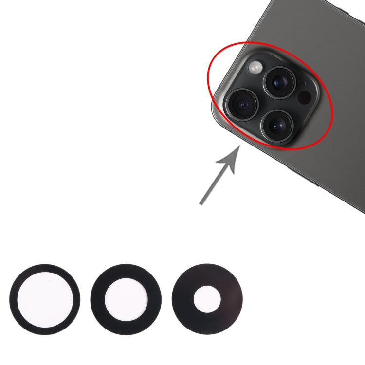 For iPhone 15 Pro 3 in 1 Back Camera Lens - free shipping - PMC TechLife - Order now!