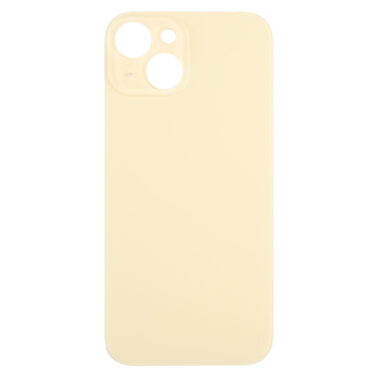 For iPhone 15 Glass Battery Back Cover(Yellow) -  by PMC TechLife | Online Shopping South Africa | PMC TechLife