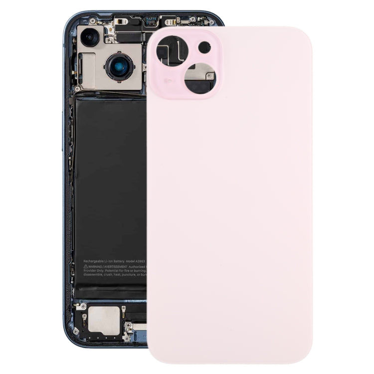 For iPhone 15 Plus Glass Battery Back Cover(Pink) -  by PMC TechLife | Online Shopping South Africa | PMC TechLife