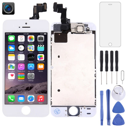 TFT LCD Screen for iPhone 5S Digitizer Full Assembly with Front Camera (White) - iPhone 5 Parts by PMC Jewellery | Online Shopping South Africa | PMC Jewellery