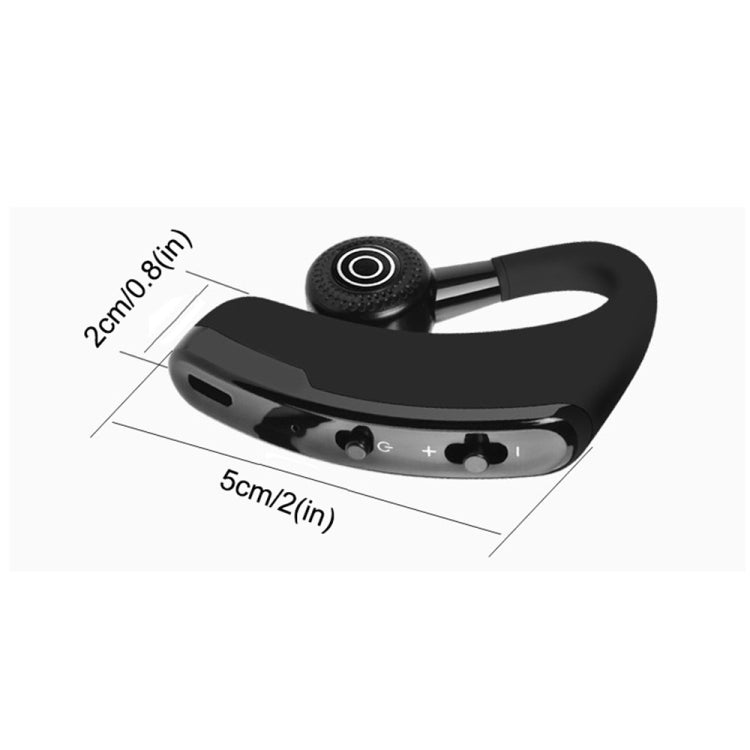 V9 Business Handsfree Wireless Bluetooth Headset CSR 4.1 with Mic for Driver Sport (Black) - Bluetooth Earphone by PMC TechLife | Online Shopping South Africa | PMC TechLife