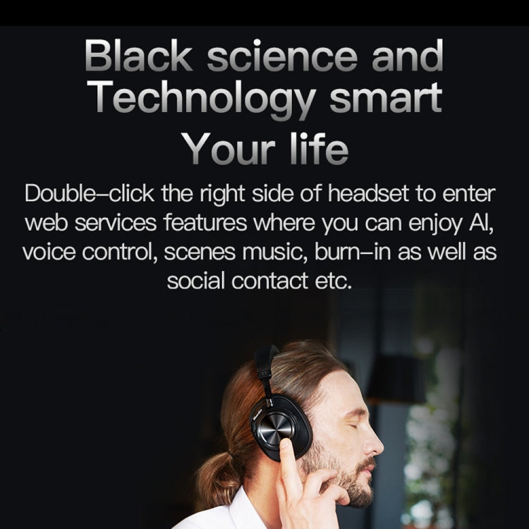 Bluedio T7 Bluetooth Version 5.0 Headset Bluetooth Headset(Black) - Headset & Headphone by Bluedio | Online Shopping South Africa | PMC Jewellery