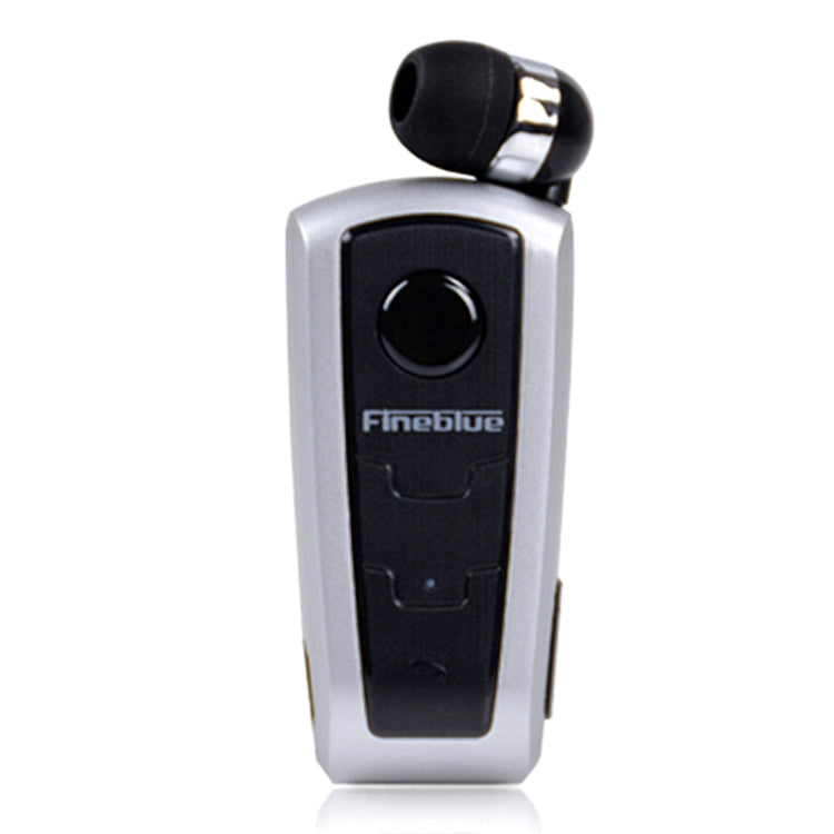 Fineblue F910 CSR4.1 Retractable Cable Caller Vibration Reminder Anti-theft Bluetooth Headset(Silver) - free shipping - PMC TechLife - Order now!