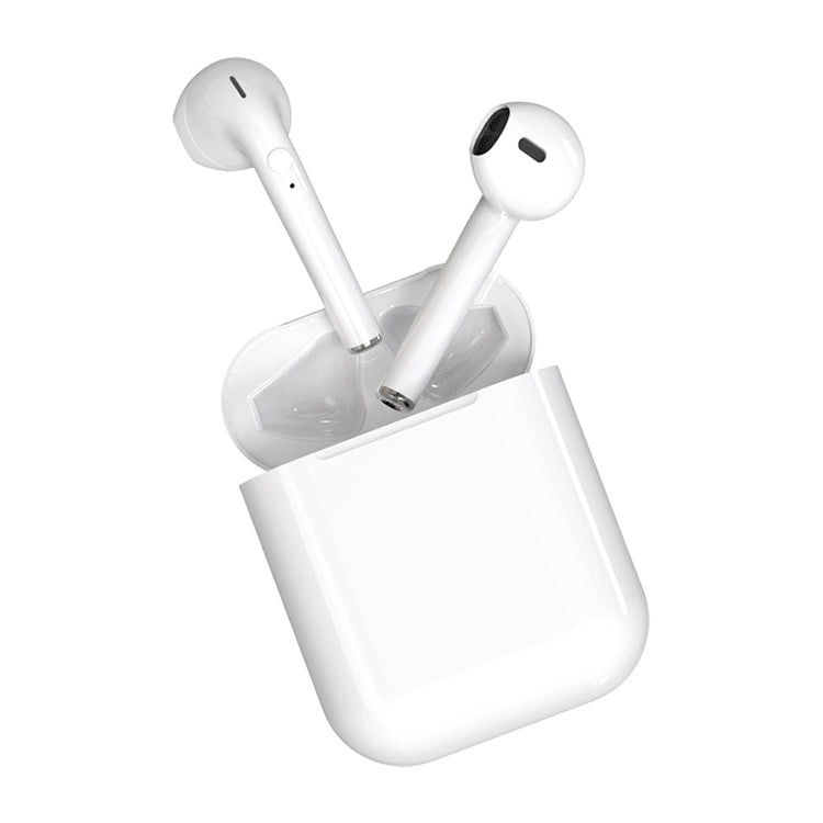 i9 Wireless TWS Sport Bilateral Stereo Bluetooth 5.0 Headset with Charging Box, Push-button Version(White) - TWS Earphone by PMC Jewellery | Online Shopping South Africa | PMC Jewellery